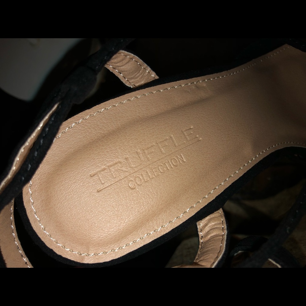 Brand new Black tie up wedges - Picture 5 of 6